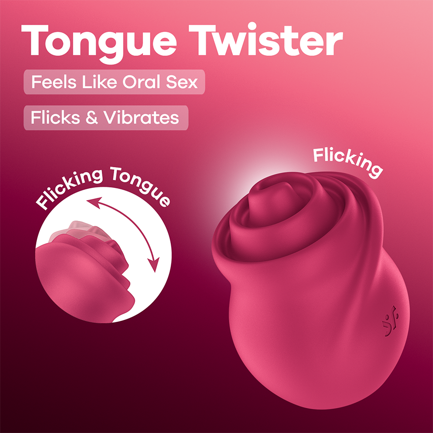 Satisfyer Tongue Twister Flicking Tongue Vibrator Klitoris vibraattori