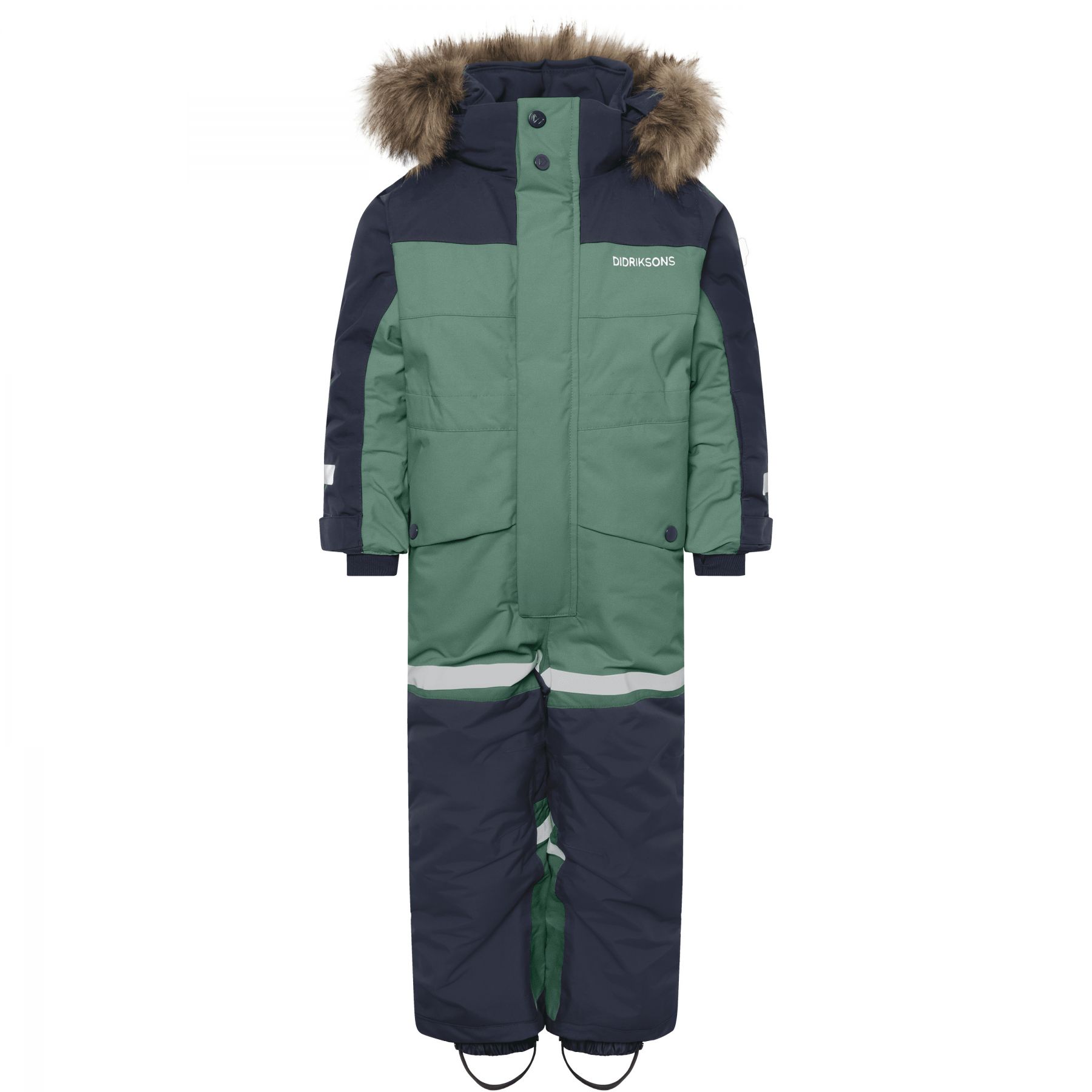 Didriksons Bjärven Kids' Coverall Dark Moss - 140