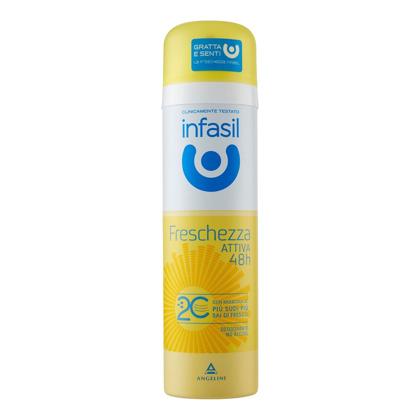 Infasil Deodoranttisuihke Aktiivinen Raikkaus 48H 150 ml