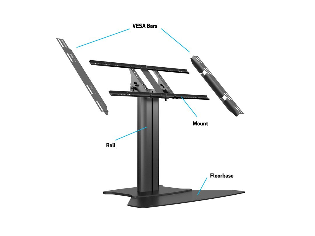 Multibrackets M Public Display Stand 80 Hd Floorbase Single Musta