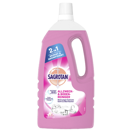 Sagrotan Flower Fresh 2 In 1 All-Purpose Cleaner - 1500 ml