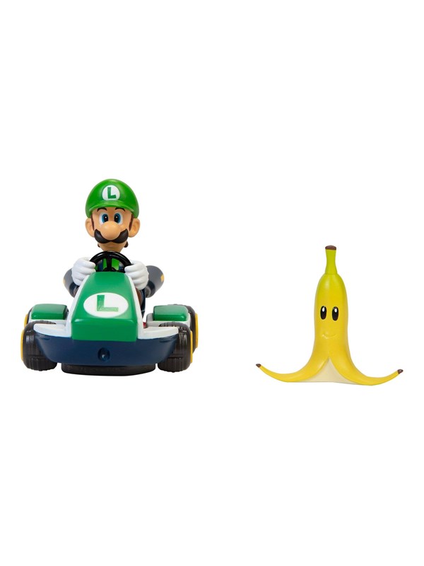 Jakks Super Mario 2,5 tuuman Spin Out Mario Kart Luigi