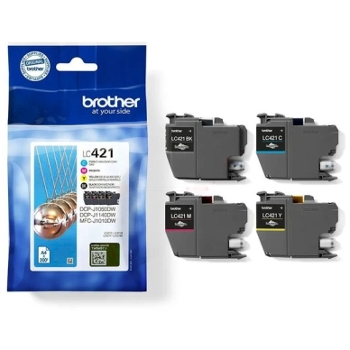 Brother Brother MultiPack Bk,C,M,Y, 200 sivua LC421VAL Vastaa: N/A