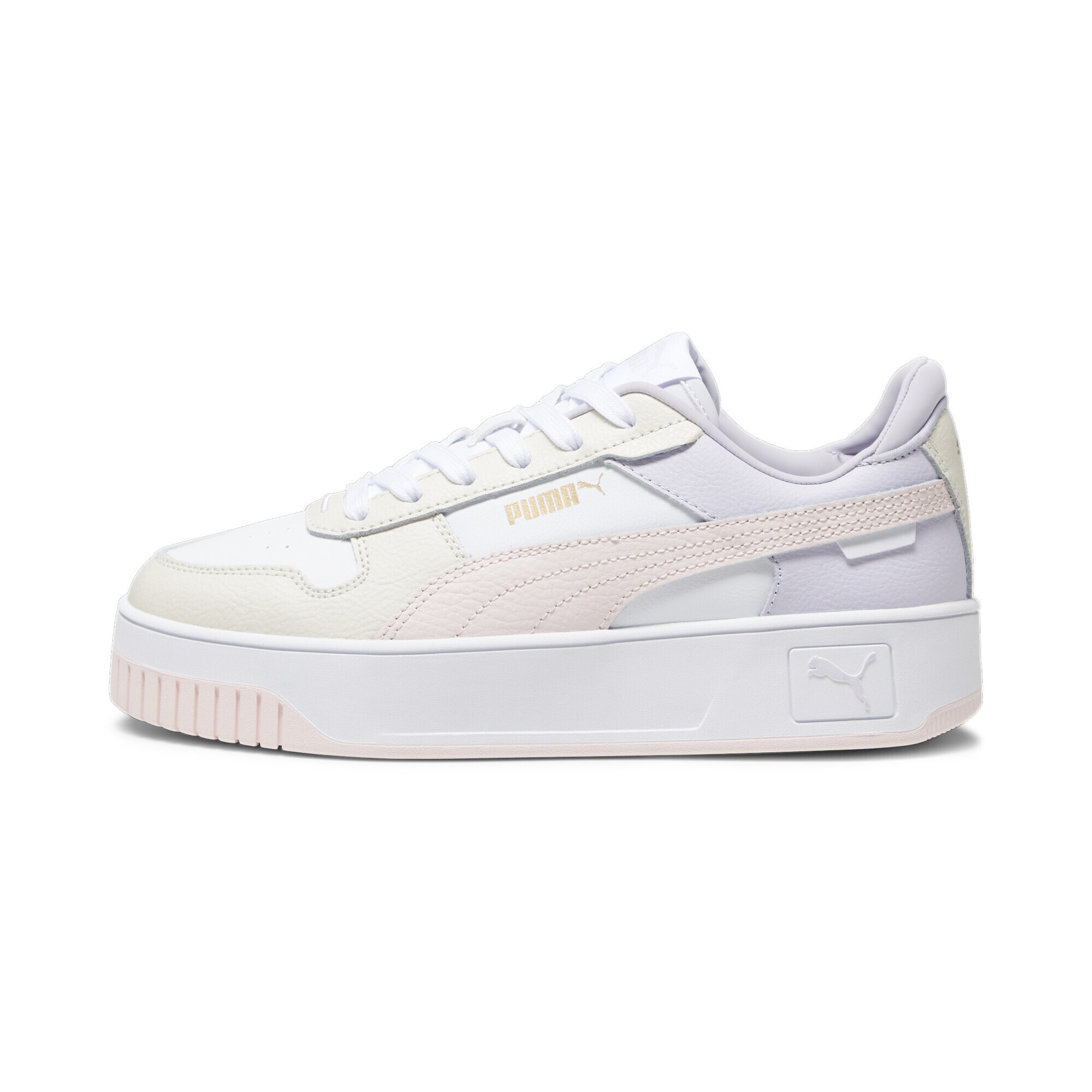 PUMA Matalavartiset tennarit 'Carina Street' pastellinkeltainen / pastellinvioletti / pastellinpinkki / valkoinen