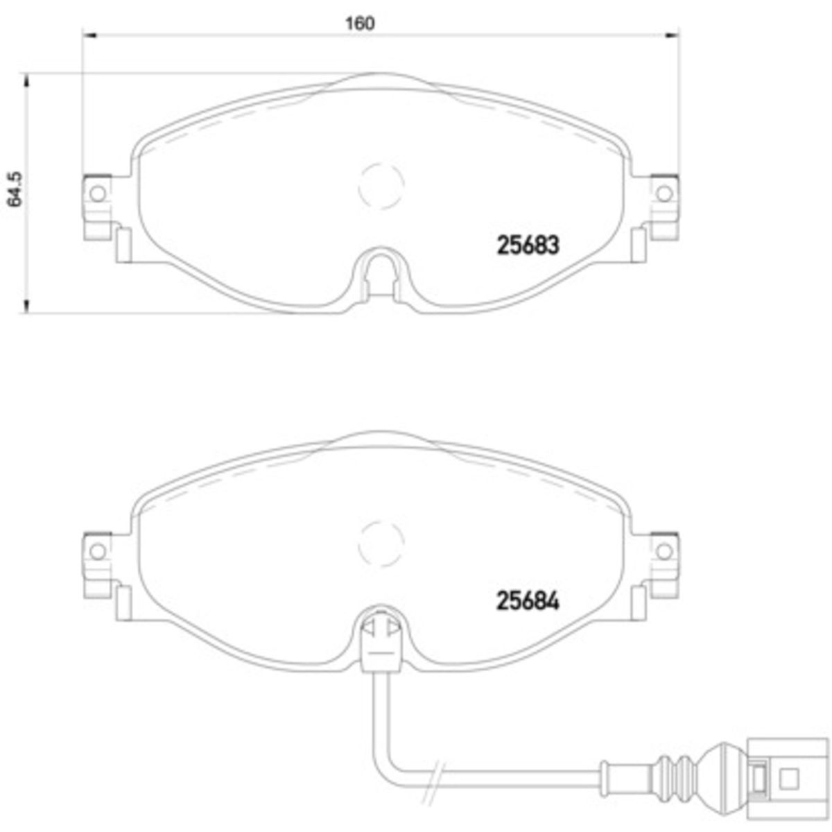 Jarrupalat, levyjarru BREMBO P 85 126