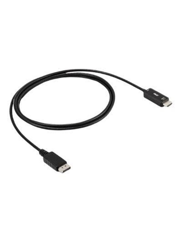 Club 3D DisplayPort 1.4 to HDMI 2.0b -kaapeli, jossa 4K, 2 m, musta