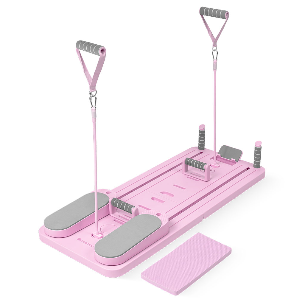 Gymstick Pilates V Reformer Pilateslauta, Pink Lotus
