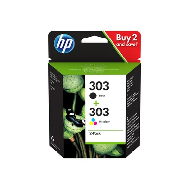 Hp Muste Combo Pack (black/color) 303 - Envy Kuva 62xx/71xx