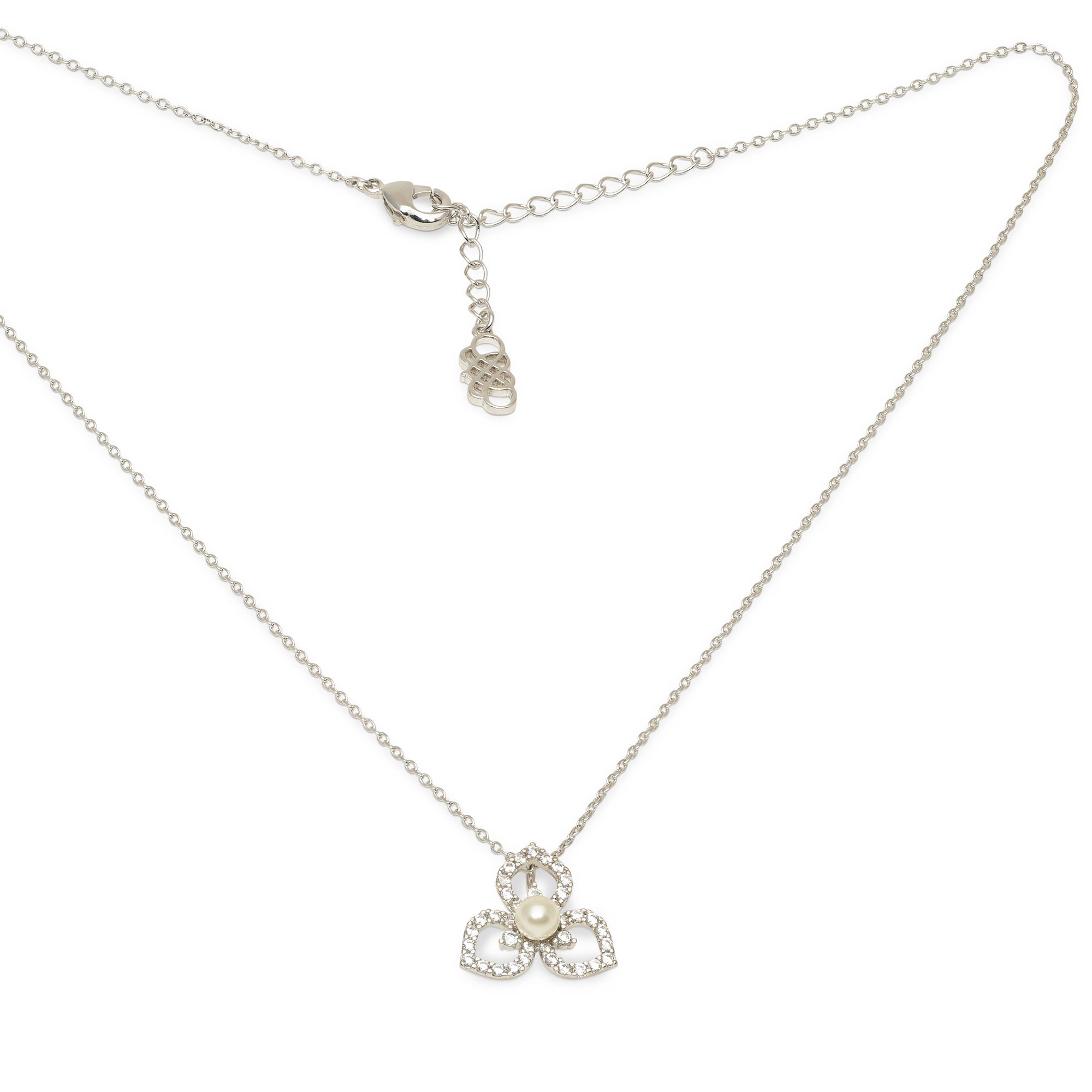 Lily and Rose Elise Necklace Ivory pearl silver