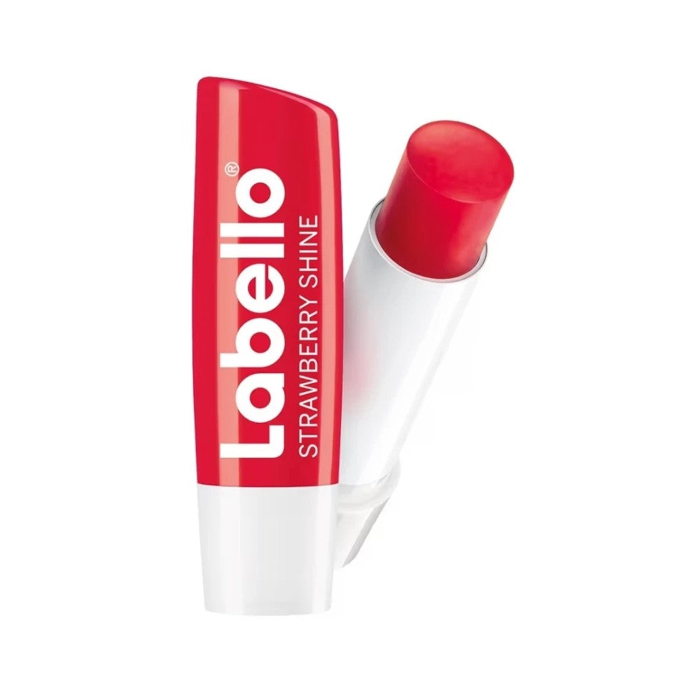 Labello Caring Strawberry Shine -huulivoide - 4,8 g