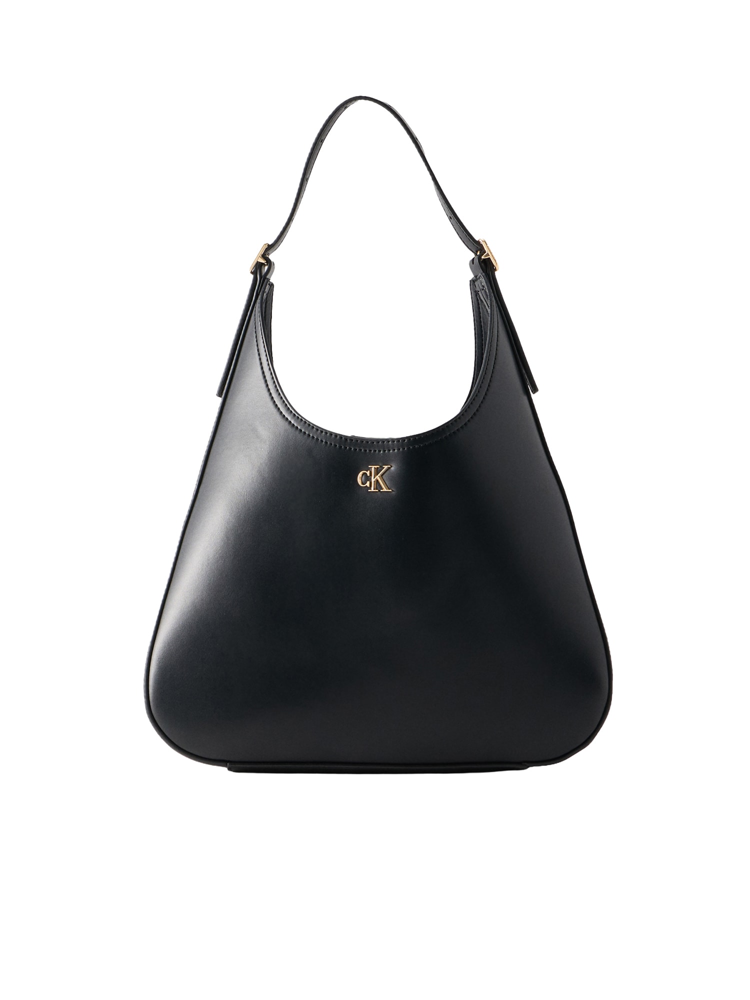 Calvin Klein Olkalaukku 'Monogram Plaque Shoulder'  musta