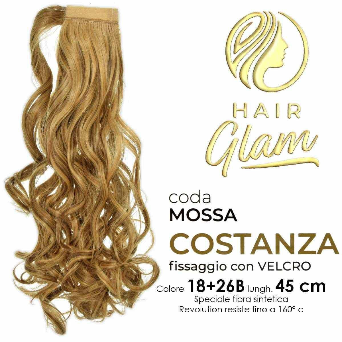 HAIR GLAM TAIL COSTANZA MOSSA TARKAKUITULLA REVOLUTION Pituus 18+26B 45cm