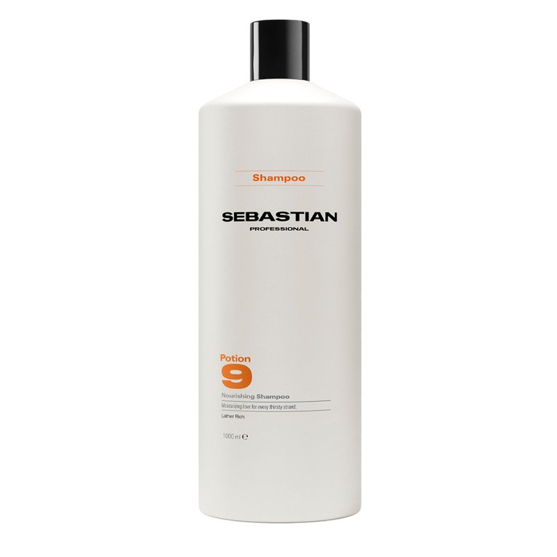 Sebastian Professional Potion 9 — ravitseva ja kosteuttava ammattilaisshampoo 1000 ml