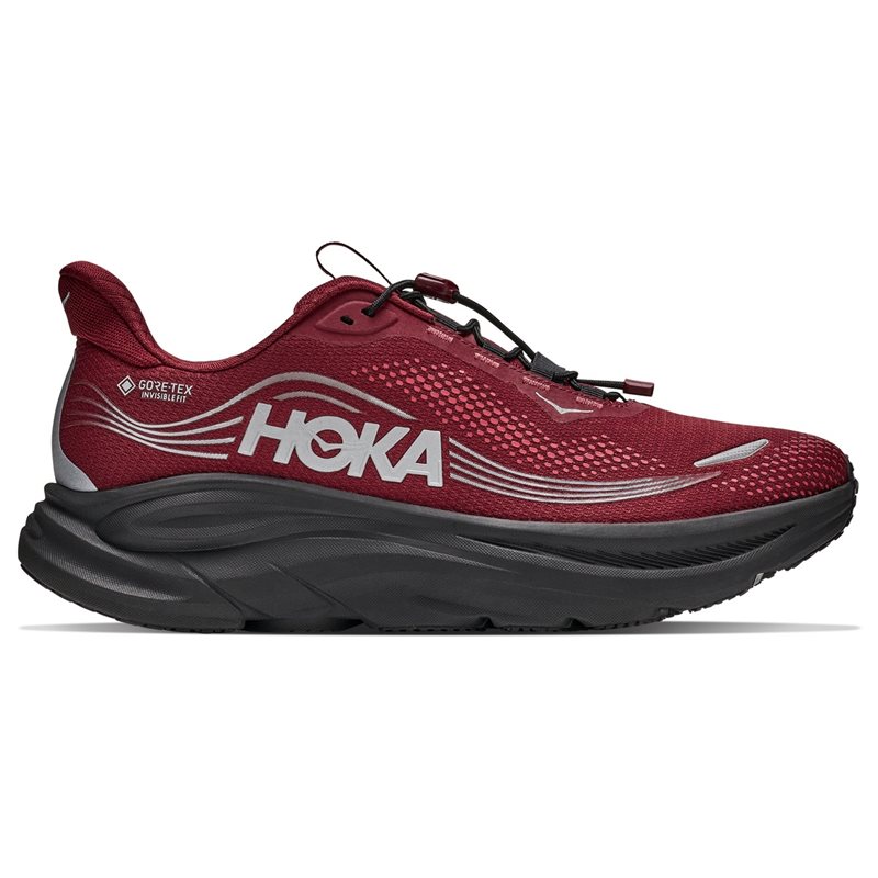 Hoka M Clifton 11 GTX Varsity Burgundy/Carbon Blac - 46 2/3