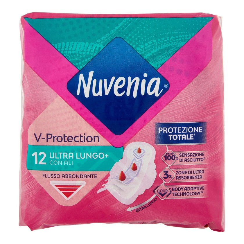 Nuvenia Ultra Super Pitkät Siivet Siteet 12 kpl