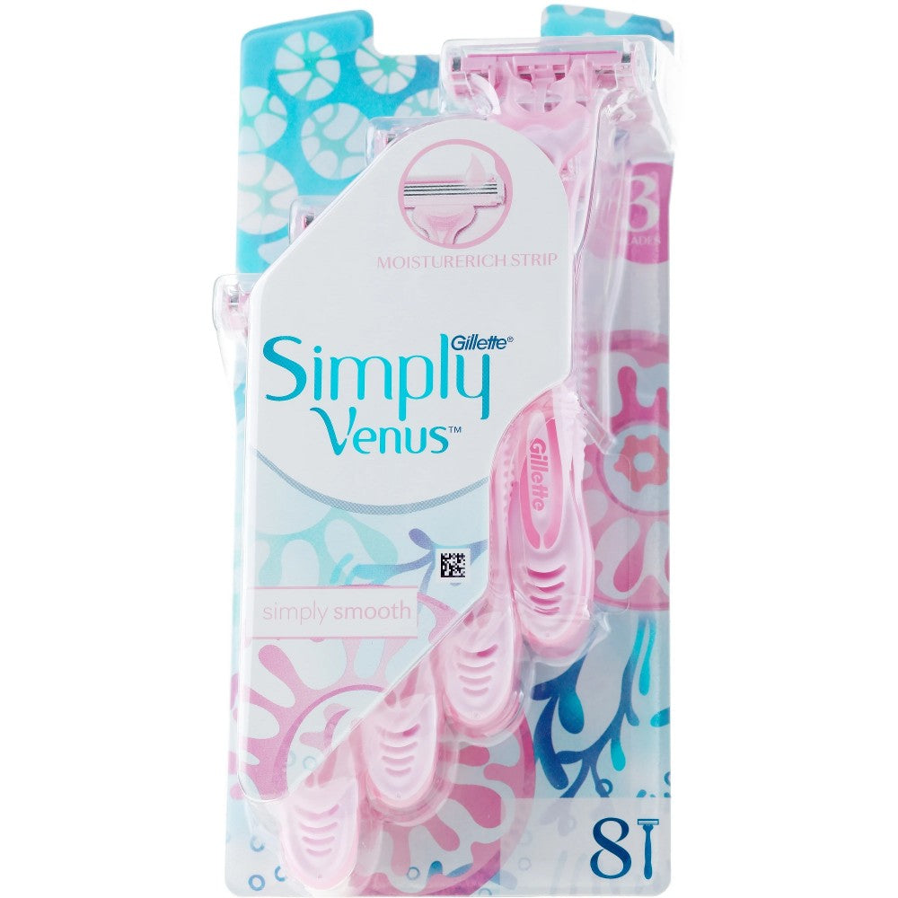 Gillette Venus Yksinkertaiset kertakäyttöiset partaveitset 8 kpl