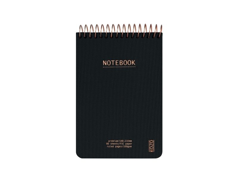 KOZO Notebook A6 Premium Black