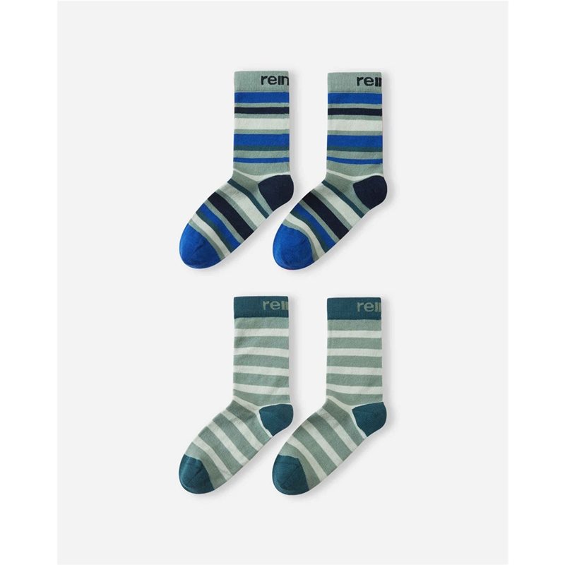 Reima Socks Parit 2-pack Stone Green - 26/29