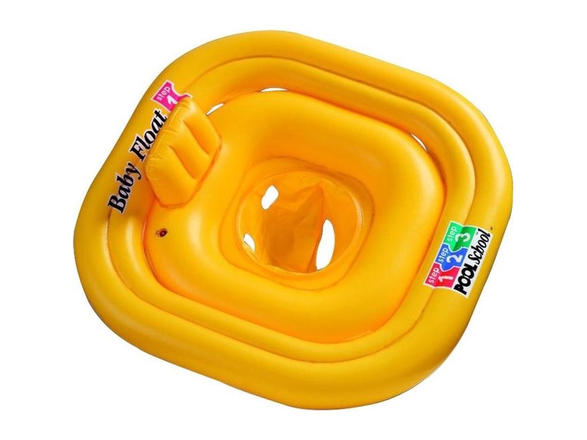 Intex Pool School Deluxe Baby Float, ikä 1-2, 79x79 cm