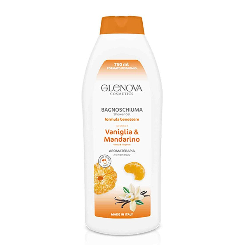 Glenova suihkugeeli 750 ml vaniljaa & mandariinia
