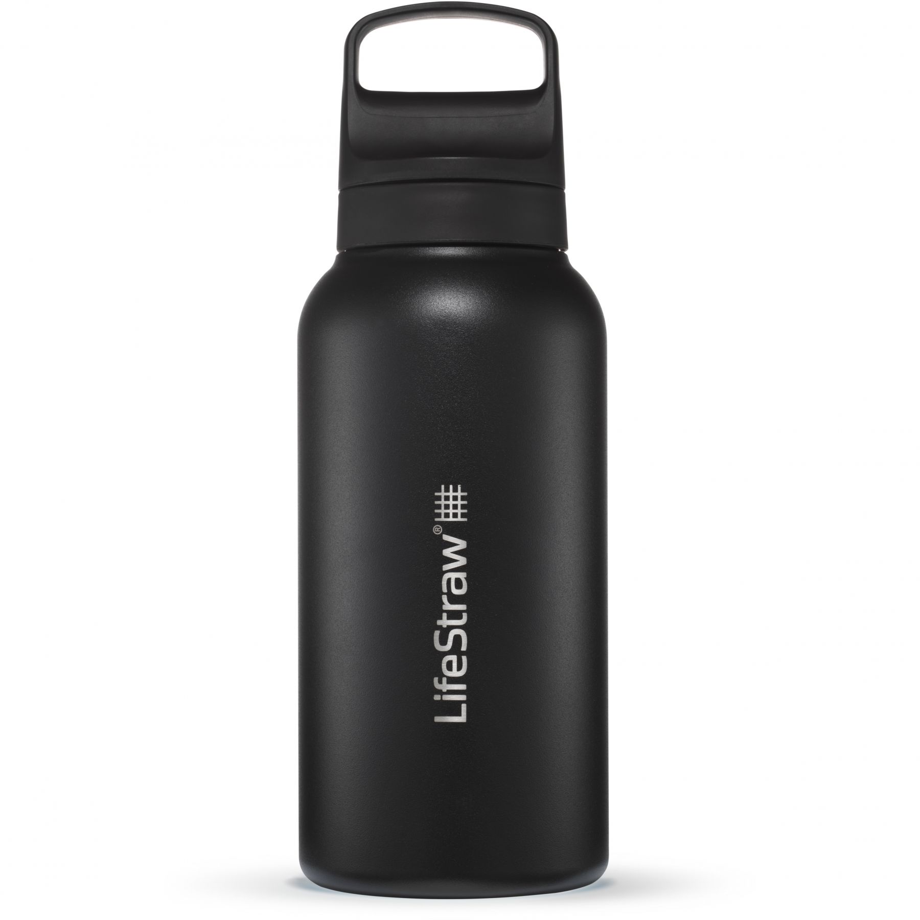 LifeStraw Go 2.0 Stainless Steel Water Filter Bottle, vesipullo, musta