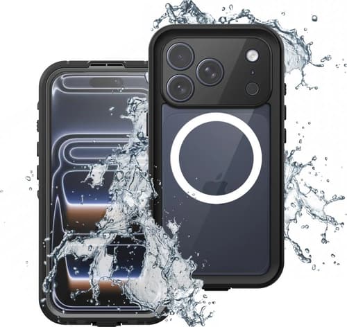 Armor-x Waterproof Case & Magnetic Case Iphone 17 Pro Musta