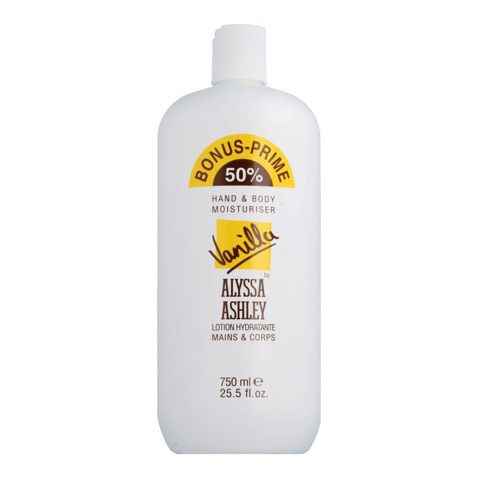 Alyssa Ashley Vanilja kosteuttava käsi- ja vartalovoide 750 ml