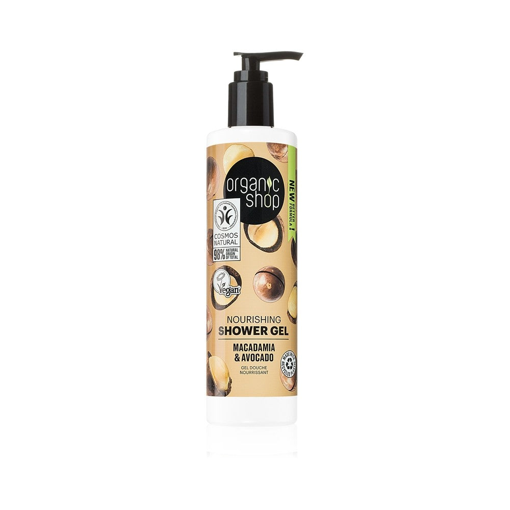Organic Shop Macadamia & Avocado ravitseva suihkugeeli 280 ml