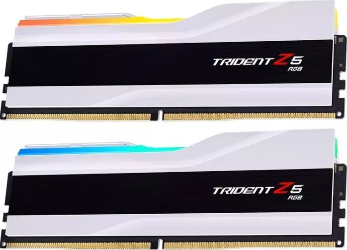 G.Skill Trident Z5 RGB DDR5-6000 - 64GB - CL36 - Dual Channel (2 pcs) - AMD EXPO & Intel XMP - Valkoinen RGB