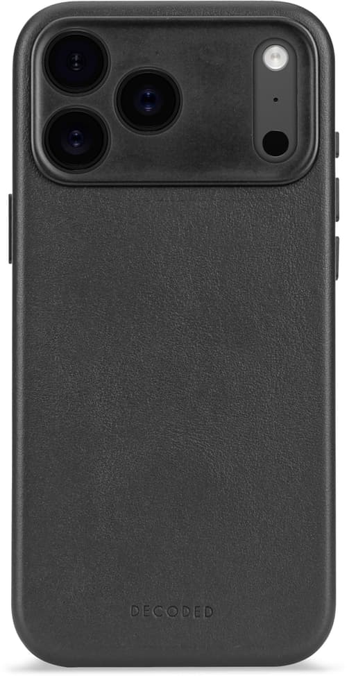 Decoded - Leather Backcover for iPhone 17 Pro - Black