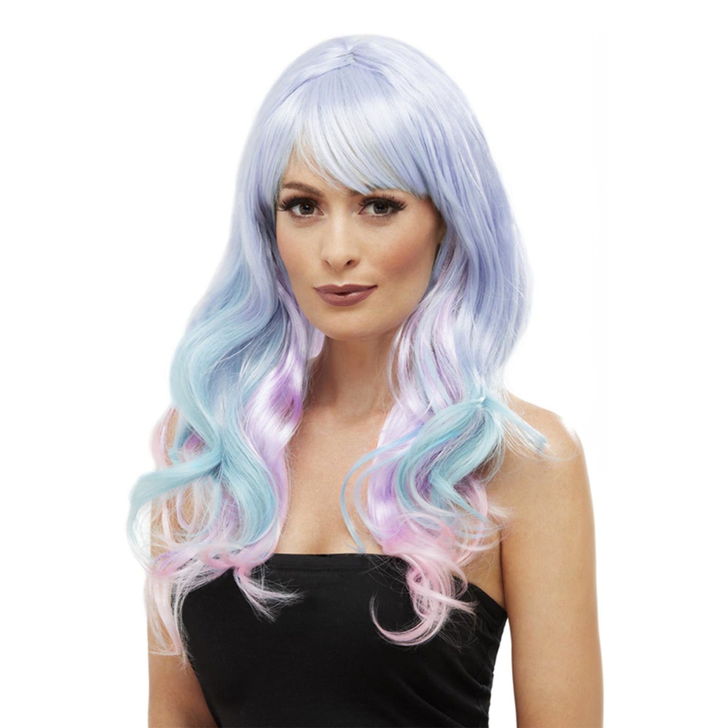 Unicorn Wavy Wig Pastel Peruukki
