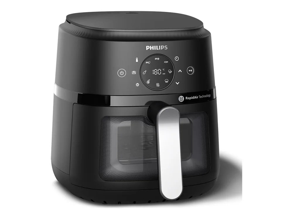 Philips 2000 Series NA221 - hot air fryer - black / silver