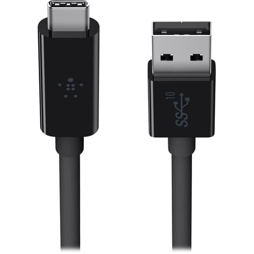 Belkin USB-A – USB-C -kaapeli, 1 m, musta