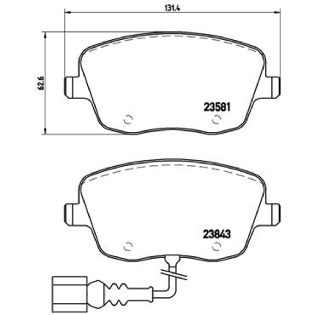 Jarrupalat, levyjarru BREMBO P 85 077