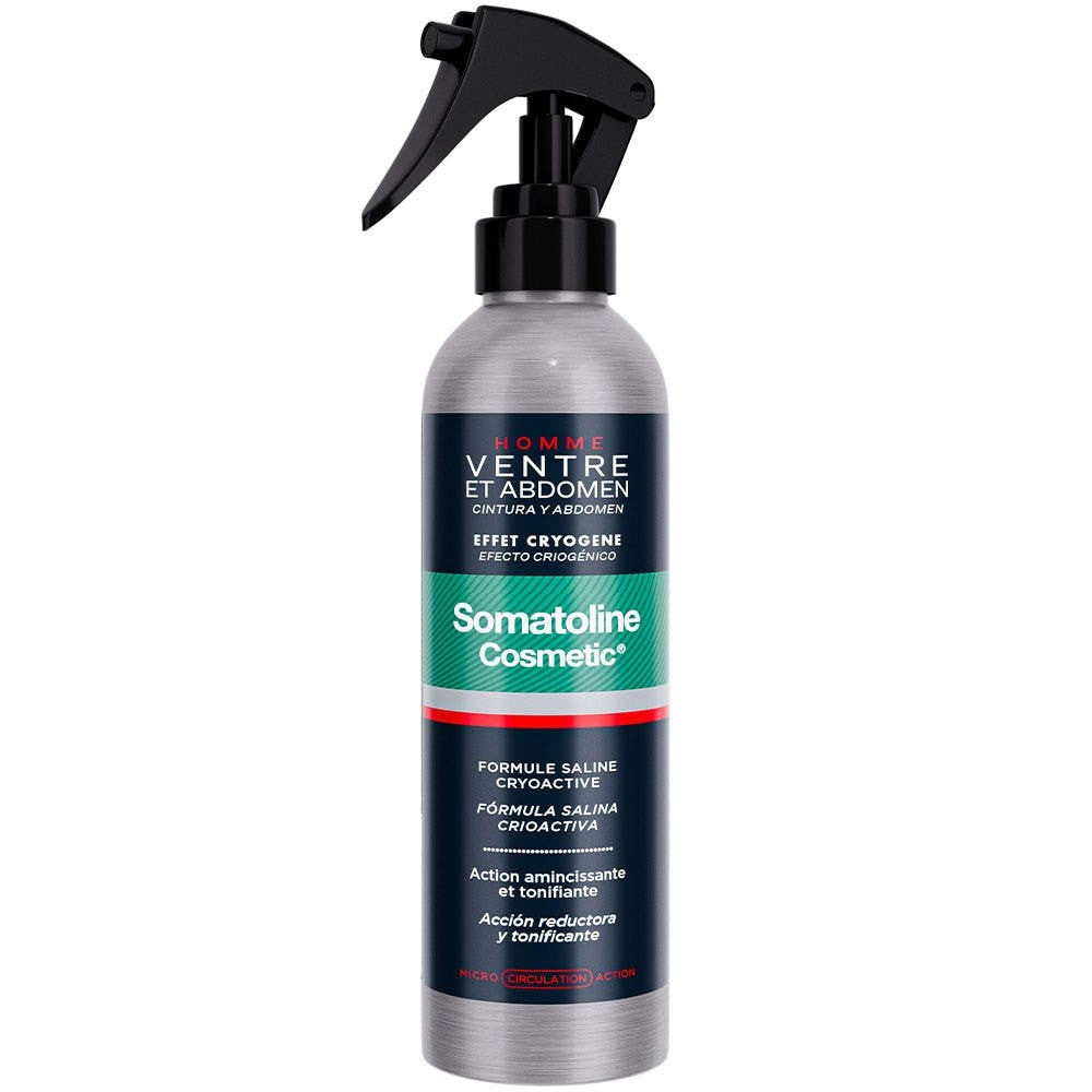 Somatoline Cosmetic Miesten vatsaan ja vatsaan kryogeeninen vaikutussuihke 200 ml