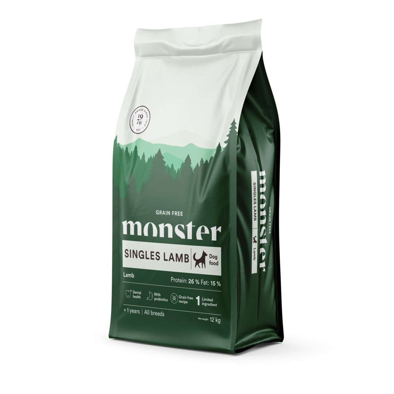 Monster Dog Grain Free Singles Lamb 12 kg