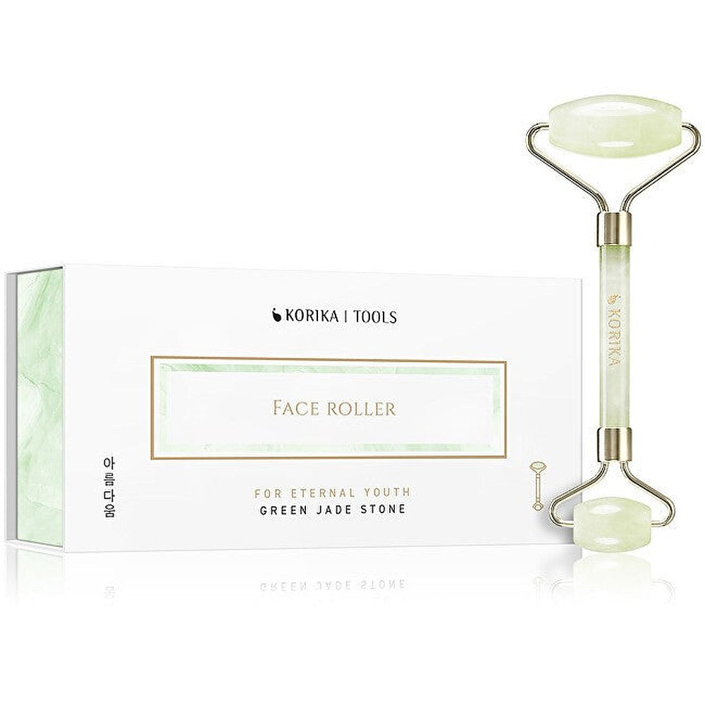KORIKA Työkalut Roller Jade Green Stone kasvojen hierontarulla