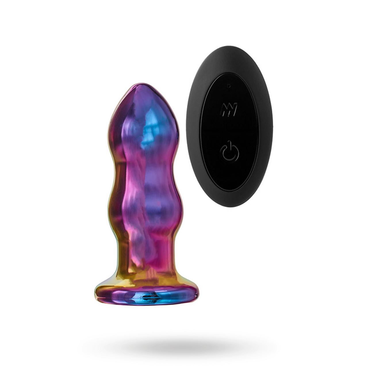 Glamour Glass Remote Vibe Curved Plug Lasinen Anaalitappi