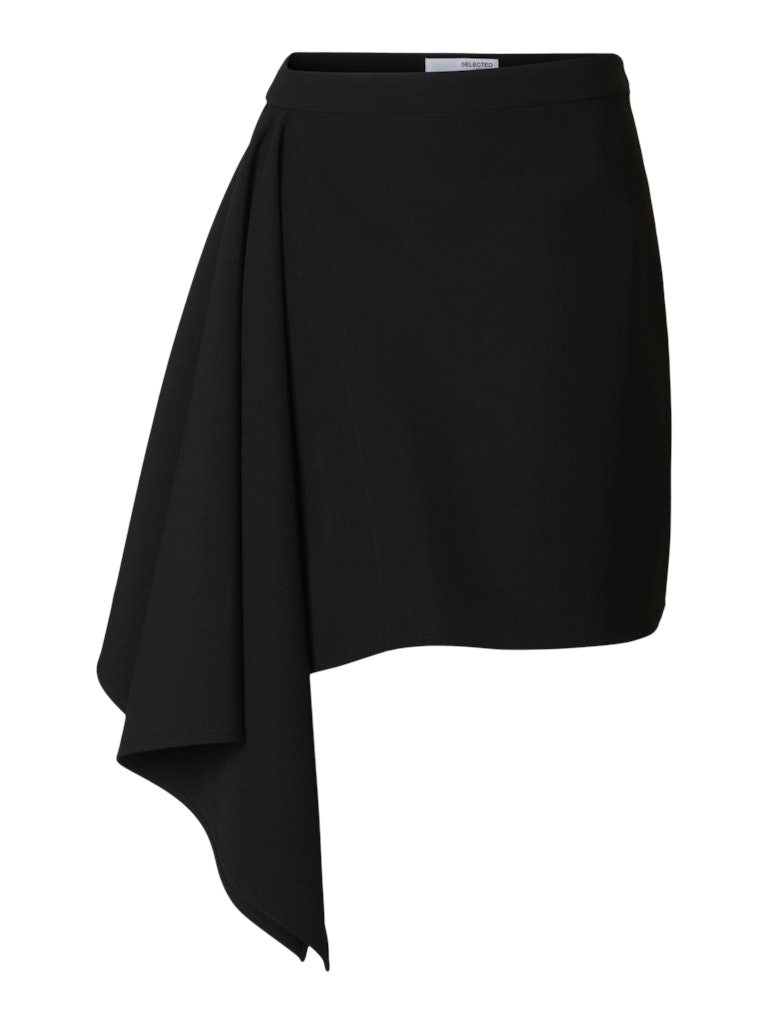 Selected Femme naisten hame SLFSYLVIE HW SHORT SKIRT B, musta