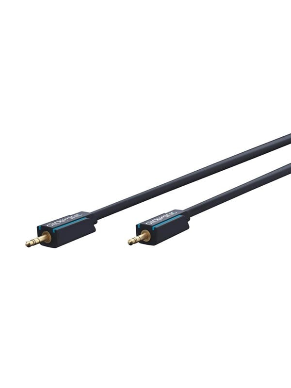 ClickTronic 3,5 mm AUX-kabel, stereo Premiumkabel | 1x 3,5 mm jackplugg 1x 3,5 mm jackplugg | 5,0 m | OFC innerledare