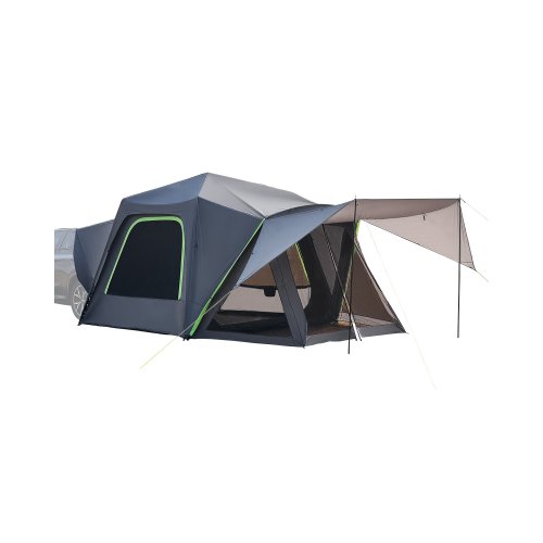 VEVOR SUV Tent for Camping, 10FT L x 10FT W, Waterproof PU2000mm Spacious Double Layer Design for 5-8 Person, SUV Camping Tent with Shade Awning and Mesh Windows, Includes Rainfly and Storage Bag