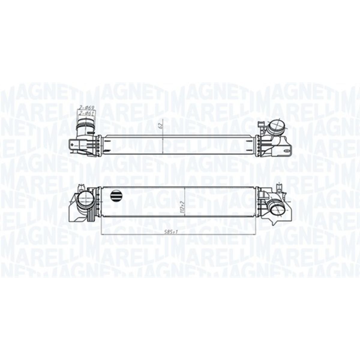 Välijäähdytin MAGNETI MARELLI 351319205540