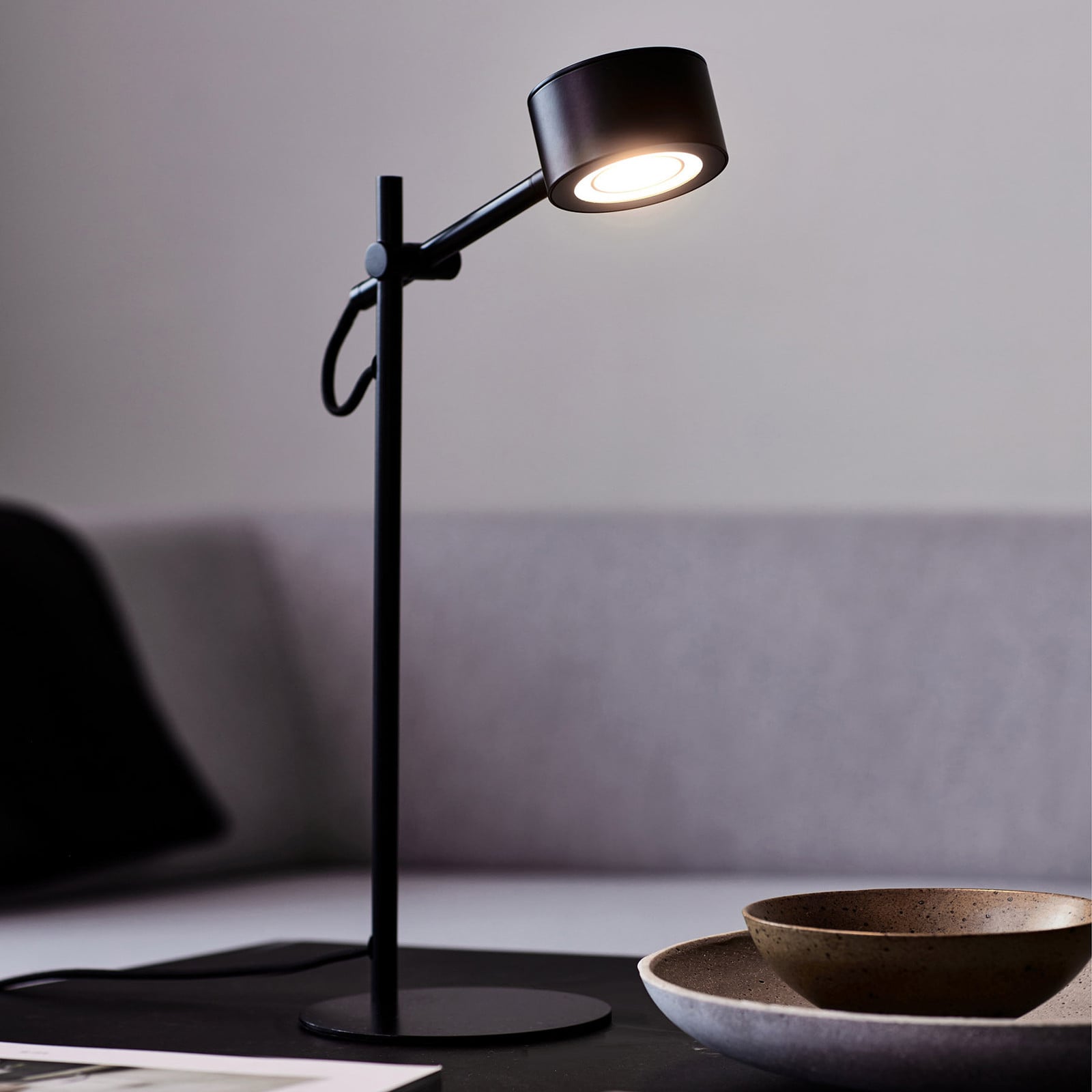 Clyde LED Pöytävalaisin Black - Nordlux - Olohuone - Moderni - Metalli