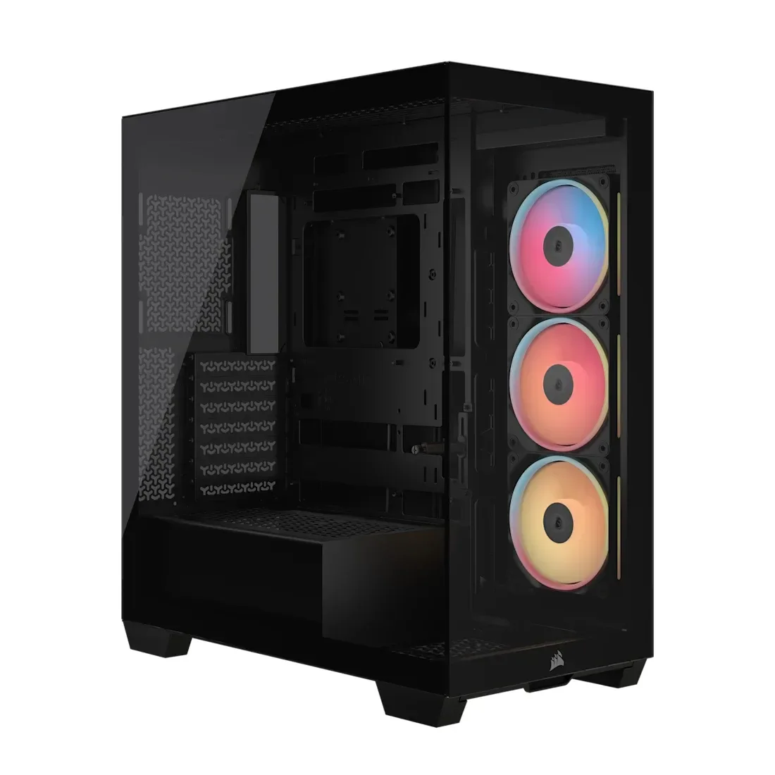 Corsair 3500X LX-R RGB iCUE LINK -miditornikotelo ikkunalla, musta