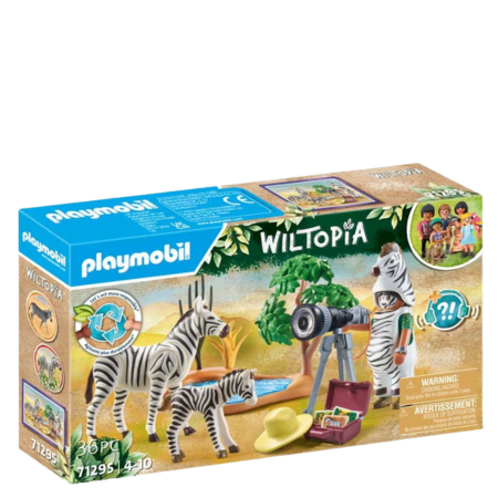 Playmobil Wiltopia Valokuvaaja ja Seeprat Leikkisetti