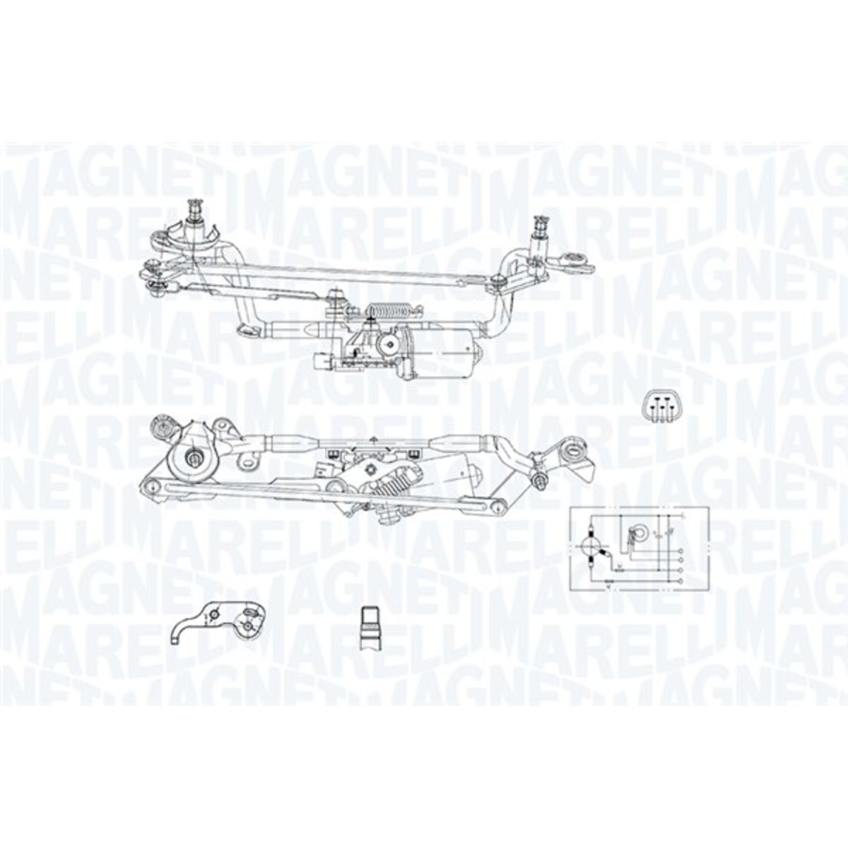 Pyyhkijän moottori MAGNETI MARELLI 064377200010