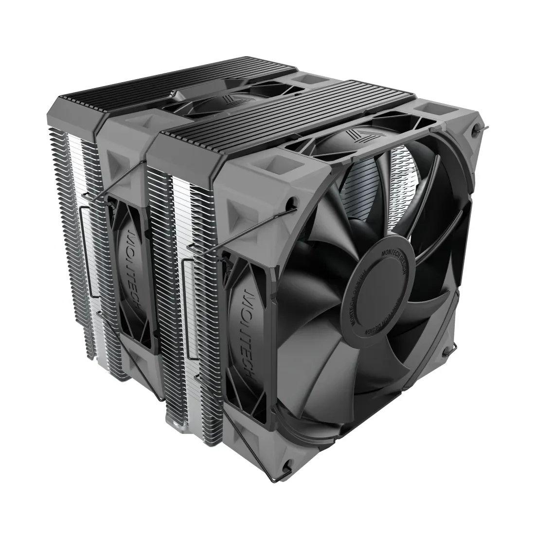 Montech NX600, 2x120 mm -prosessorijäähdytin, musta