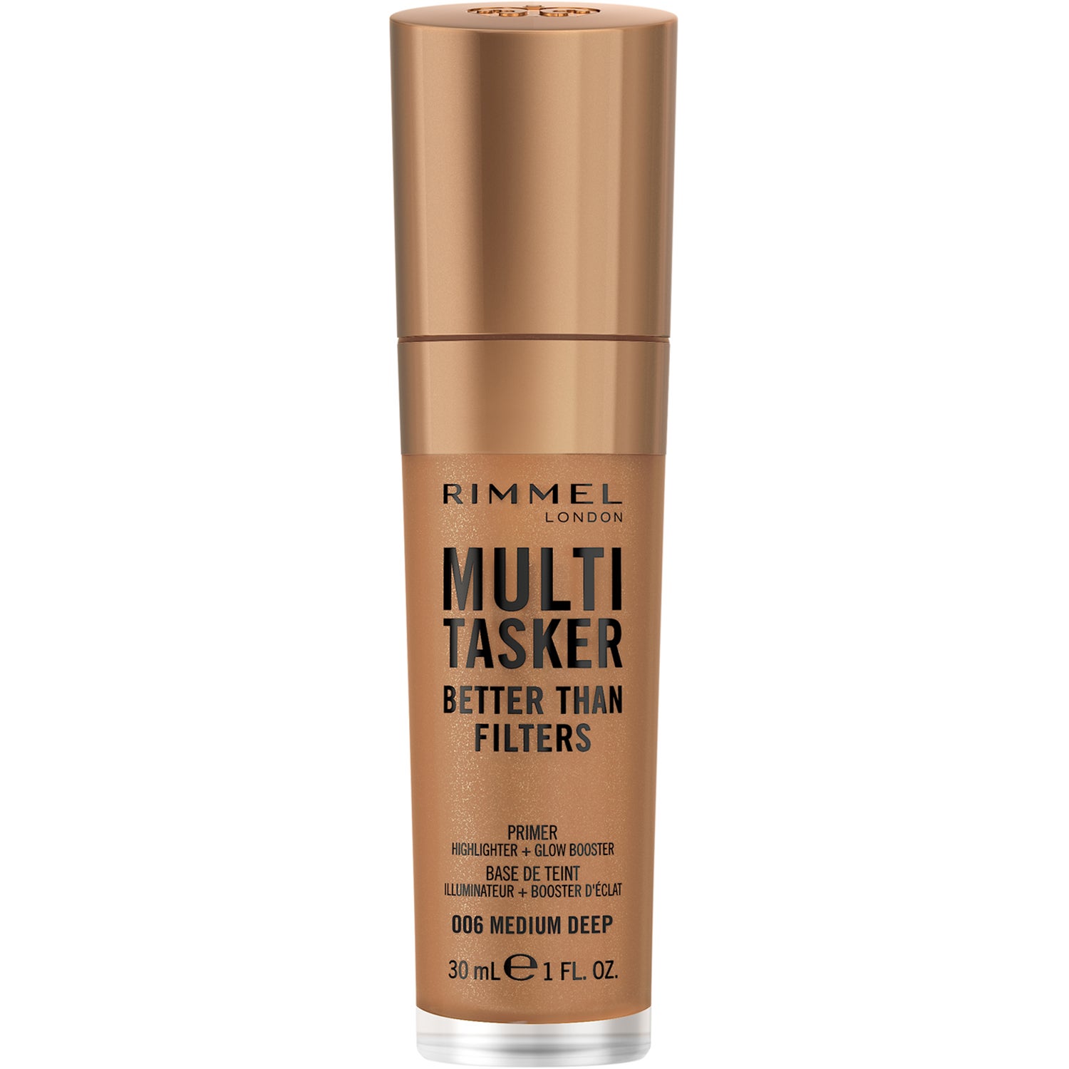 Rimmel Kind & Free Multi-Tasker Better Than Filters Face Primer Glow Booster and Highlighter 006 Medium Deep