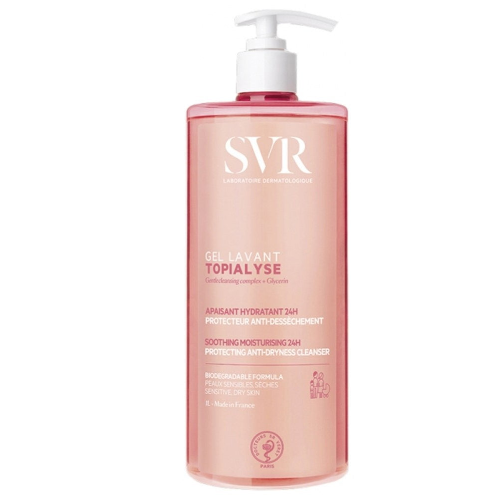 SVR Topialisi Moisturizing Cleansing Gel 24h 1L