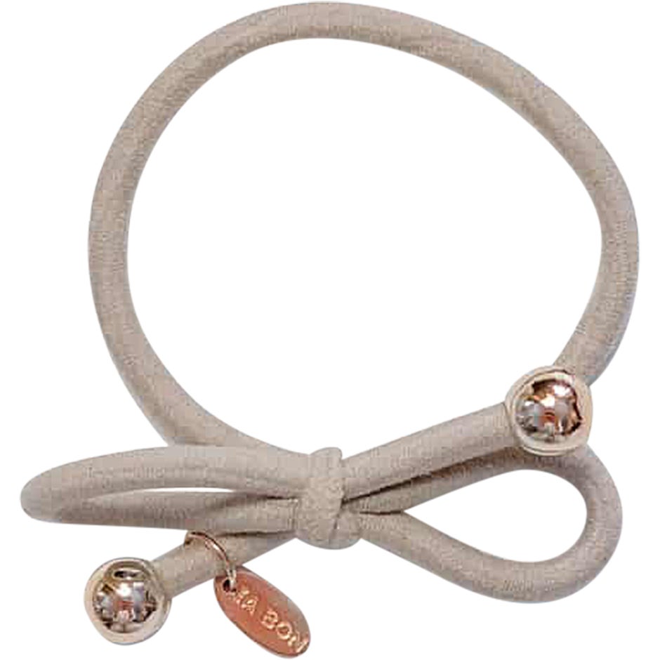 IA BON Hair Tie Gold Bead Taupe - 1 pcs